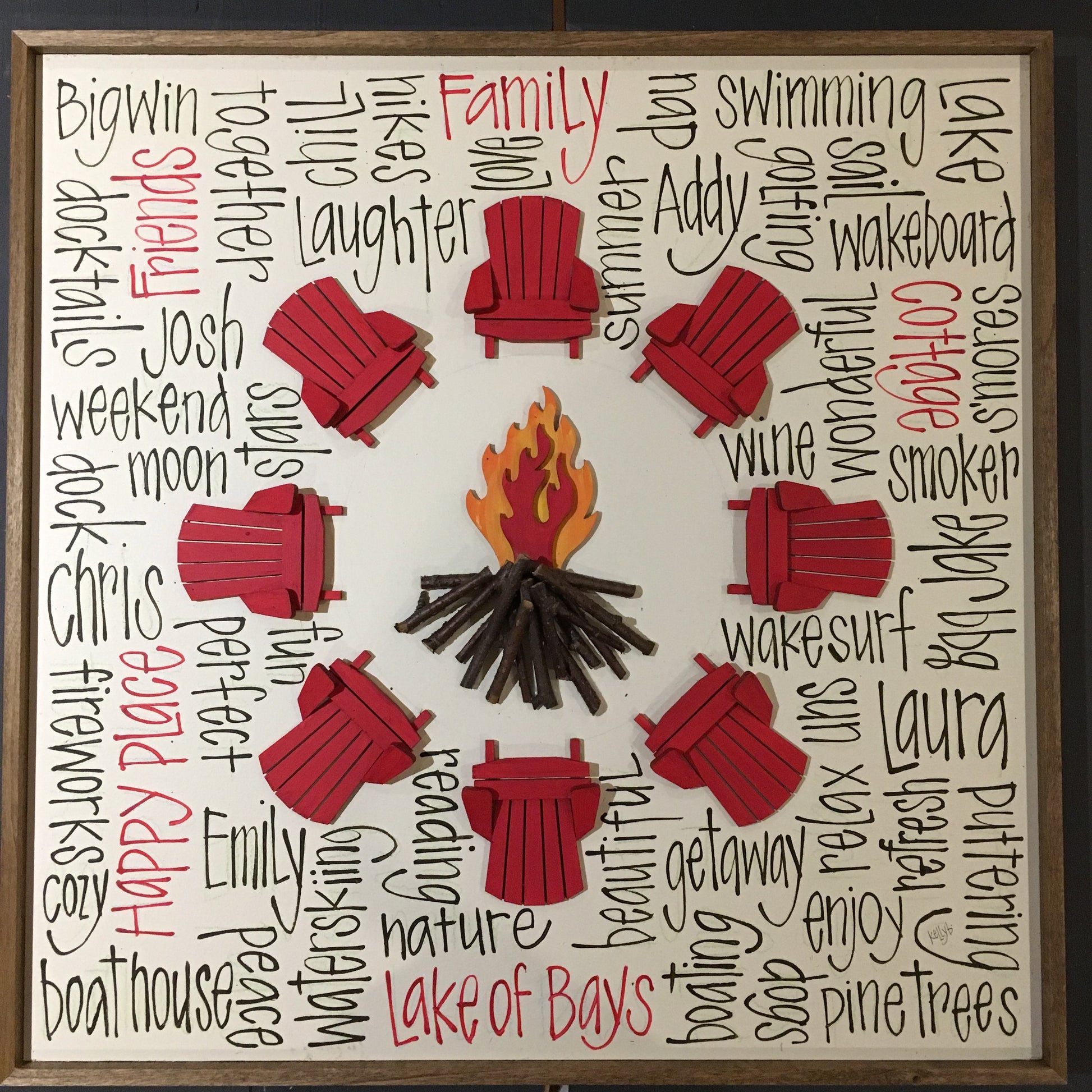 Little Circle Campfire 16x16