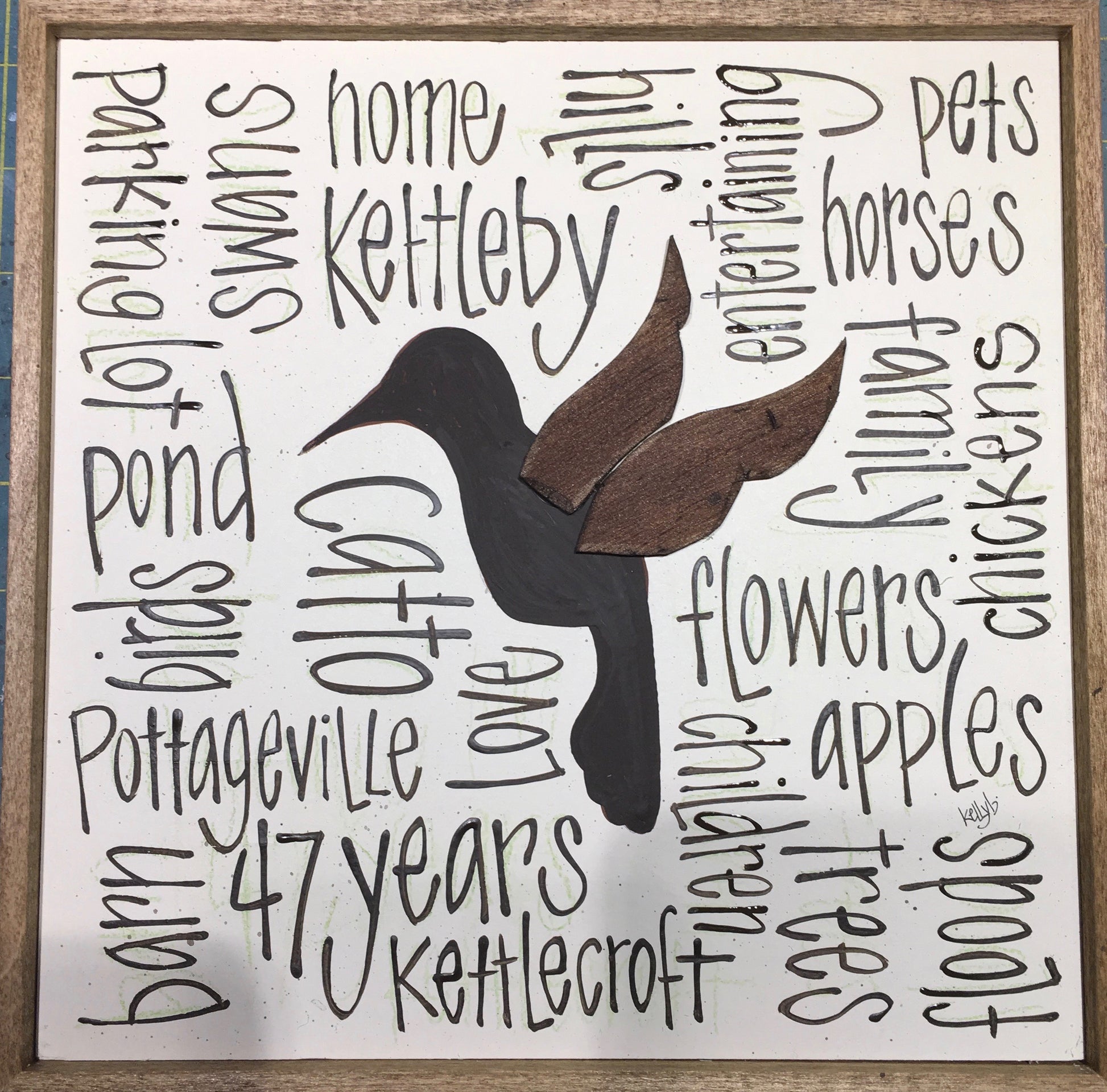 Mini Hummingbird 10x10