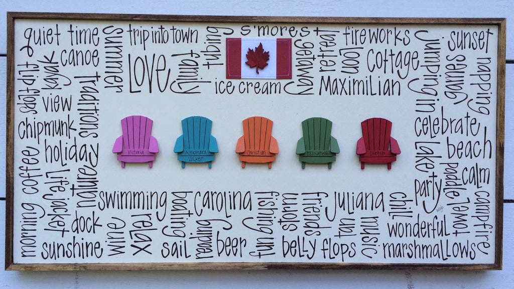 Sweet Muskoka Chair Row 12x24