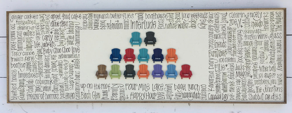 Muskoka Row - Cottage Family Chairs 16x48