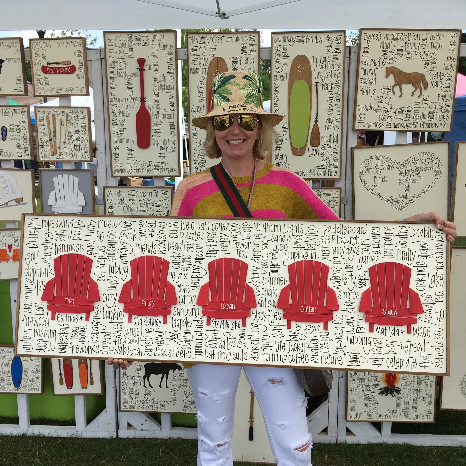 Muskoka Chair Row 16x48