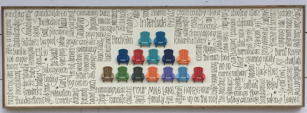 Muskoka Row - Cottage Family Chairs 16x48