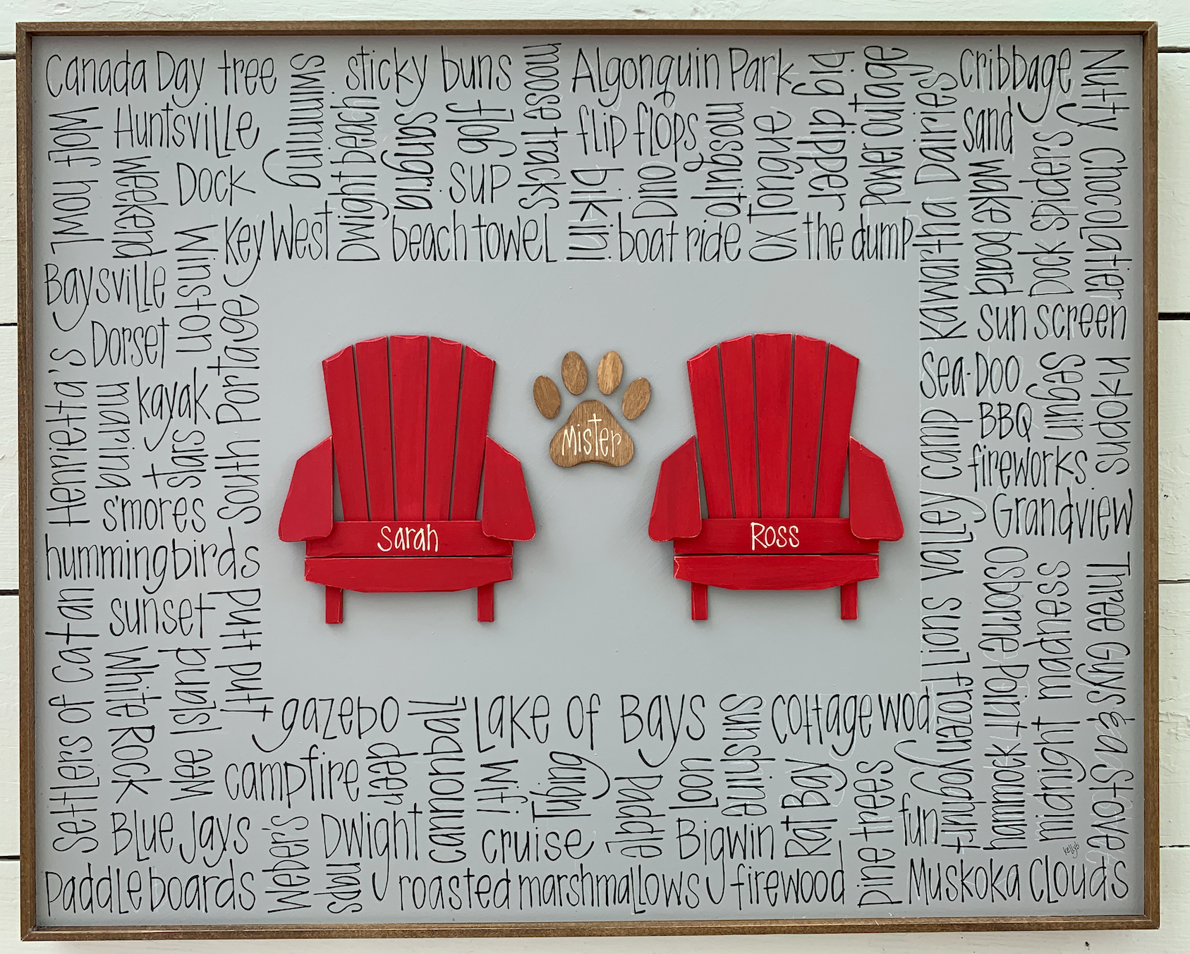 2 Chairs 1 Paddle 24x30