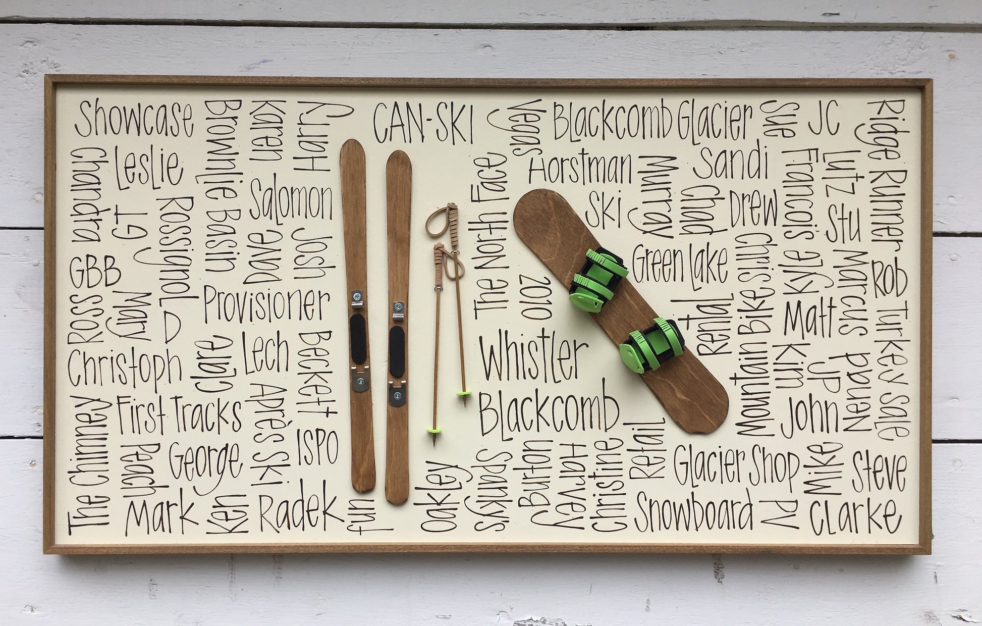Ski and Board 16x30