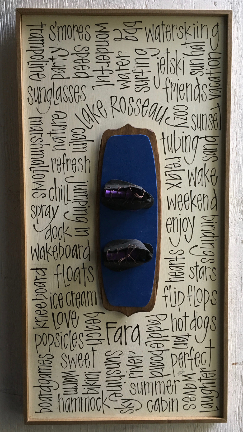 Wakeboard Love 12x24