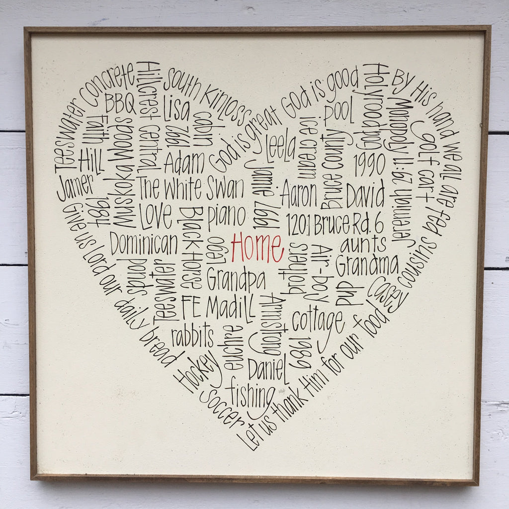 Couple's Heart 24x24