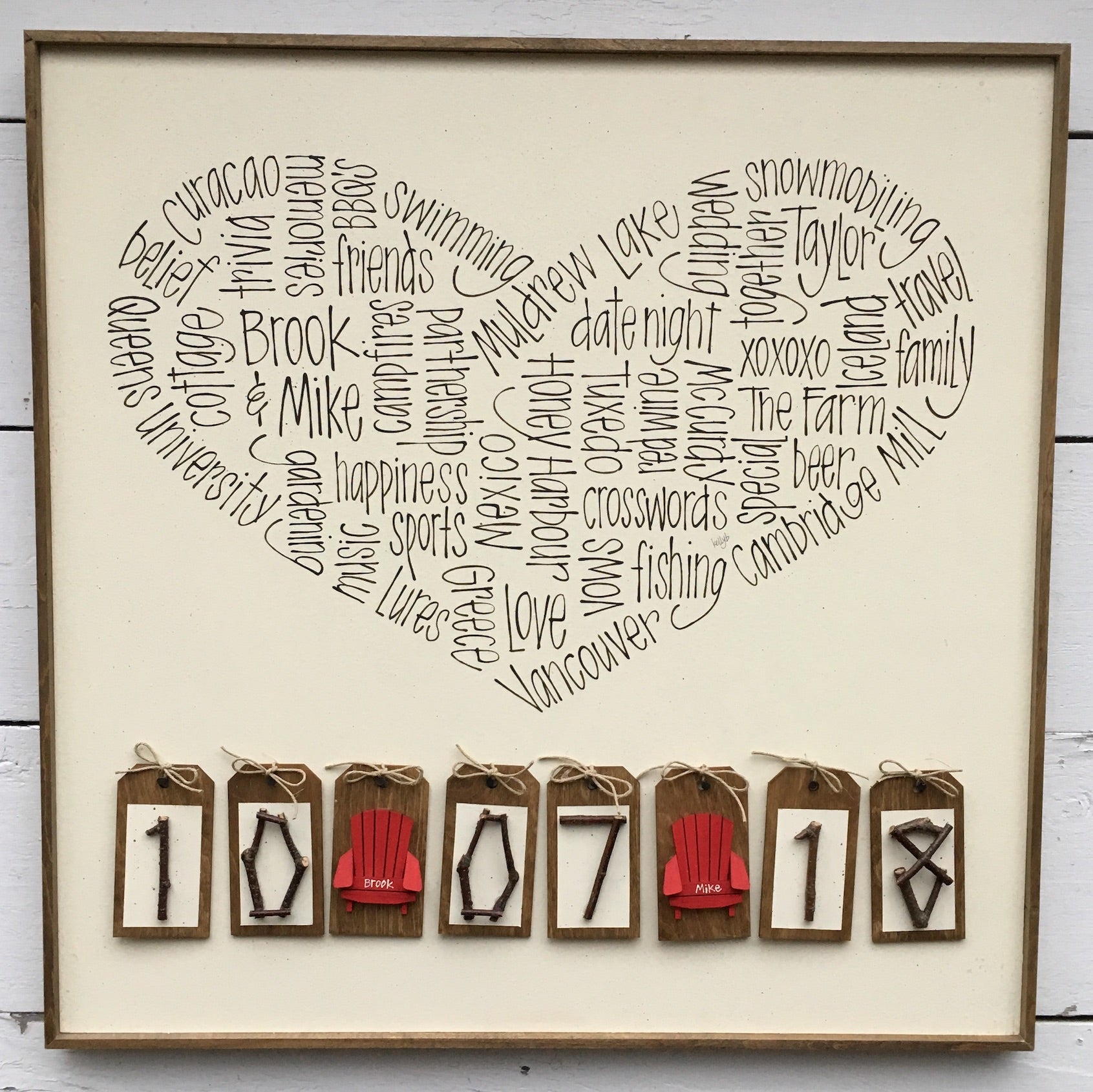 Wedding with Heart 24x24